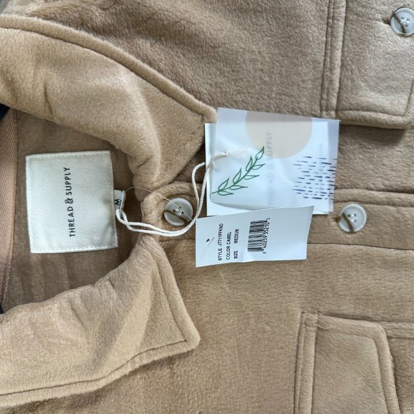 Women's Thread and Supply Camel Jacket M - Picture 3 of 4